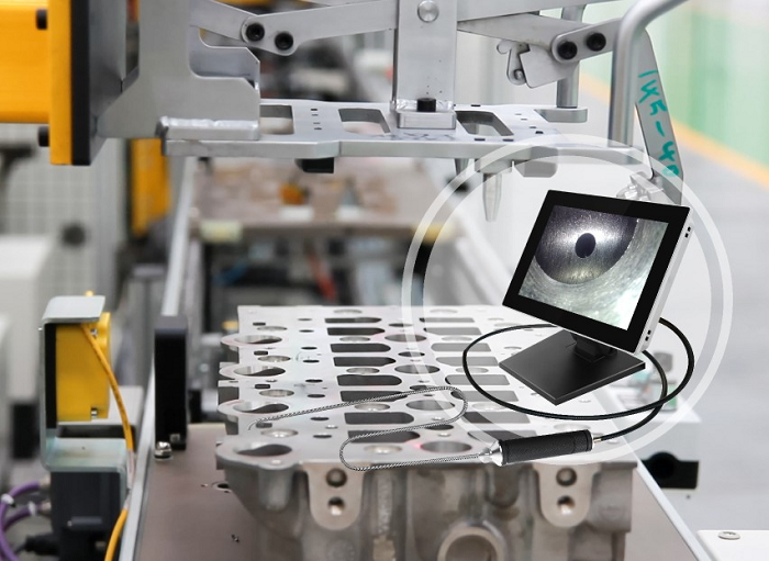 精密加工、鑄造檢測方案丨深圳微視F系列臺式工業(yè)內(nèi)窺鏡助力鑄件內(nèi)部檢測